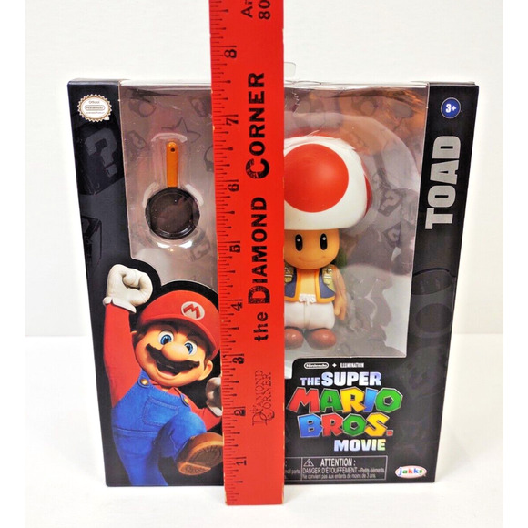 Nintendo The Super Mario Bros. Brothers Movie Toad Figure with Frying Pan 2023 - Picture 7 of 10